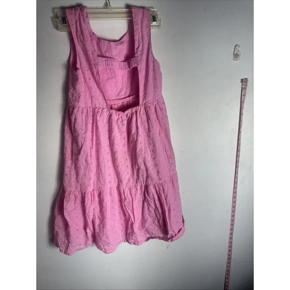 Girls George Pink Floral Dress‎ Size 12 Pleated Bodice Button Front BEAUTIFUL!